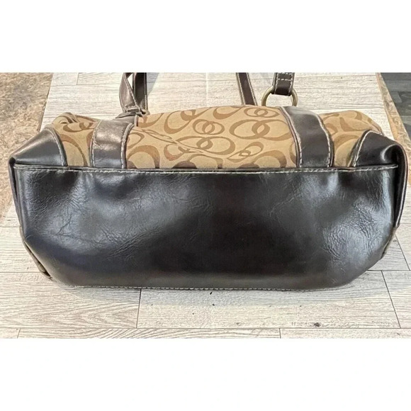 Brown Purse Leather Strap Handbag Medium Sized - Picture 4 of 10